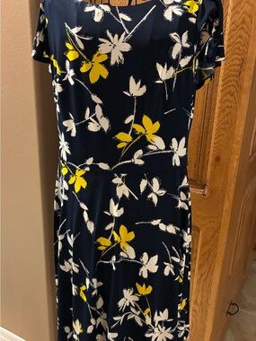 Floral Sleeveless Dress with Ruffle Detail
